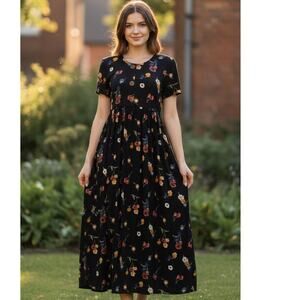 Vintage Florantin Prairie Style Maxi Dress